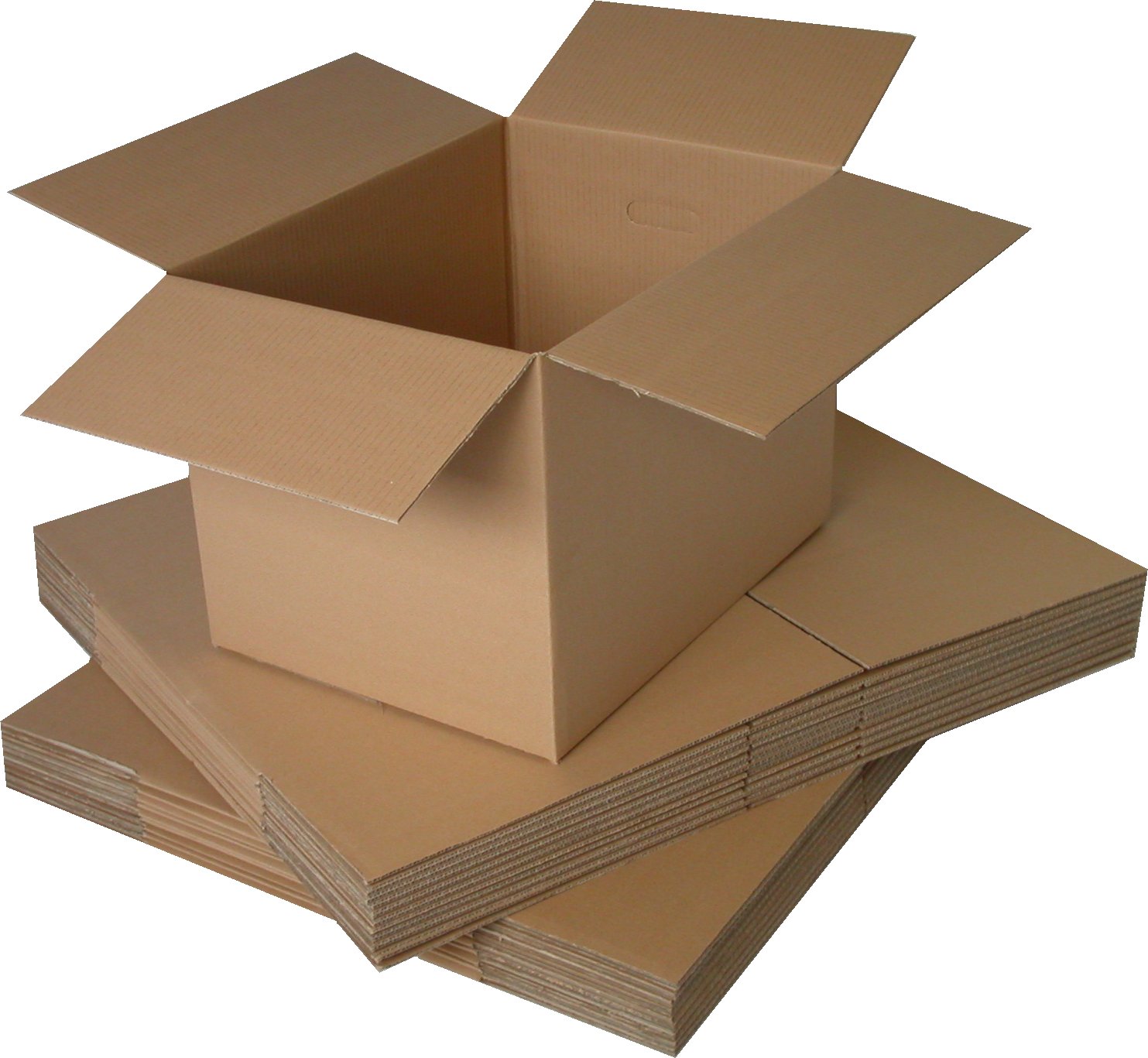 Cardboard moving boxes
